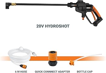 Amazon.com : WORX 20V Power Share 320 PSI Hydroshot Power Cleaner